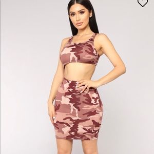 Pink Camo dress Fashion Nova